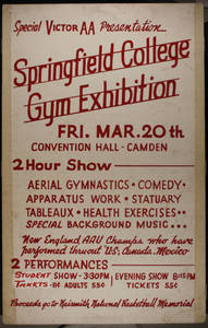 SC Gymnastics Exhibition Team Poster, Camden (March 20, 1942)