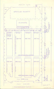 Memorial Field House arena seating map (1958)