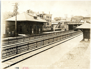 Northerly view, Savin Hill Avenue Station, Number 174