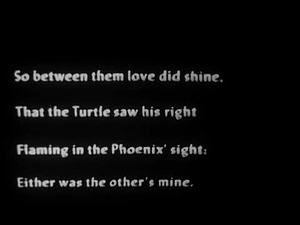 The Sense of Poetry; Phoenix and the Turtle