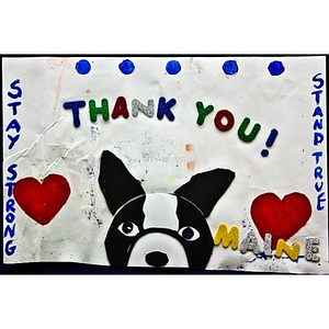 "Thank You" poster from the Copley Square Memorial