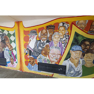Harriet Tubman House The Honor Roll Mural on Massachusetts Avenue, detail of center right