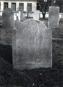 Western Burying Ground : John Jagger headstone