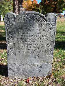 Thomas Parker headstone, Old Burying Ground, Wakefield, Mass.