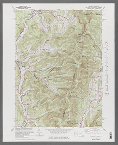 New York, Massachusetts, and Vermont topographical map