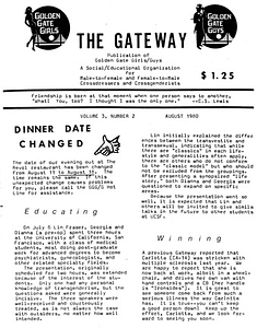 The Gateway Vol. 3 No. 2 (August, 1980)