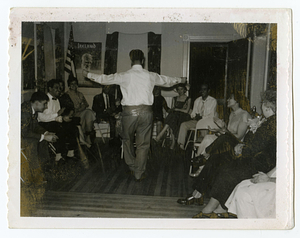 Tebert Mello, dancing in center of circle