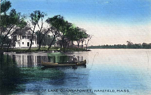West shore of Lake Quannapowitt, Wakefield, Mass.