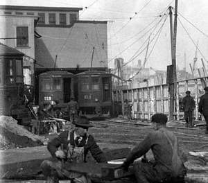 Molasses flood, clean up