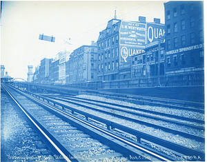 Subway incline, North Station, looking northeast