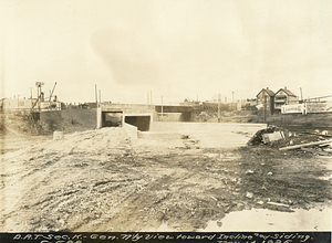 General northerly view toward incline and siding