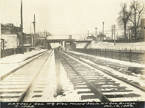 General northerly view toward Savin Hill Avenue bridge