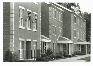 Front side view of the Townhouses