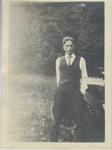 Art E. Rosenburg with car