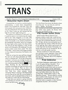 The Transgenderist (August, 1998)