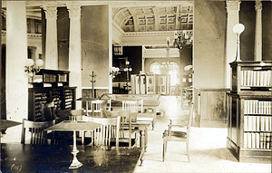 Public library, reference room (front), 1927?