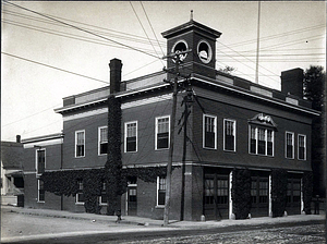 Chestnut Street Fire Station, corner of Pond Street.
