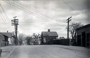 Fayette Street over B & M Railroad, looking northwest
