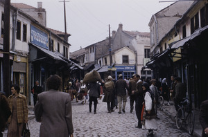 Skopje market scene