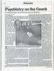 Psychiatry on the couch
