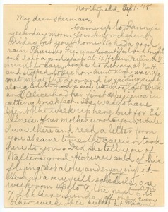 Letter from Mary H. Scott to Herman B. Nash