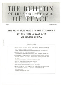 Bulletin of the World Council of Peace, number 23
