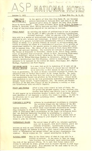 ASP National Notes