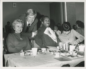 Actor Ken Howard and clients at Thanksgiving celebration