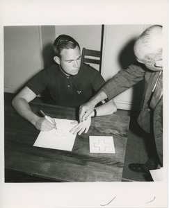 A patient undergoing psychological evaluation