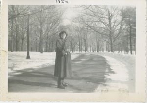 Bernice Kahn posing in a park