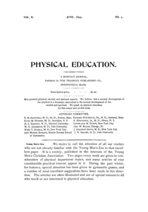 Physical Education, June, 1893