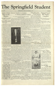 The Springfield Student (vol. 14, no. 05) November 02, 1923