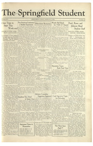 The Springfield Student (vol. 16, no. 20) March 12, 1926