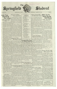 The Springfield Student (vol. 22, no. 20) March 16, 1932