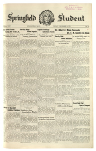 The Springfield Student (vol. 24, no. 16) December 8, 1933