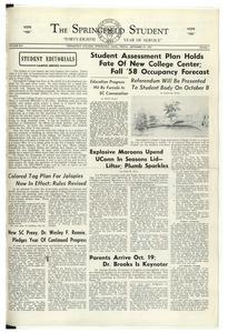 The Springfield Student (vol. 45, no. 01) Sept. 27, 1957