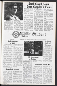 The Springfield Student (vol. 58, no. 05) Oct. 22, 1970