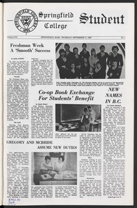 The Springfield Student (vol. 57, no. 01) Sept. 18, 1969