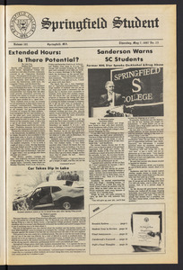 The Springfield Student (vol. 101, no. 25) May 7, 1987