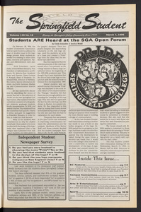 The Springfield Student (vol. 110, no. 18) Mar. 7, 1996
