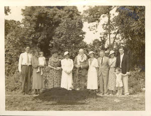 Doggett Family at Banyan tree planting