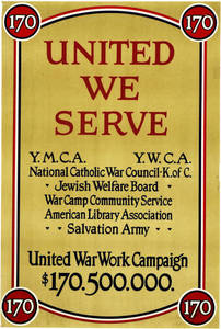 World War I Poster - United We Serve