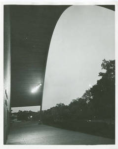 Under the Eave of the Art Linkletter Natatorium at Springfield College