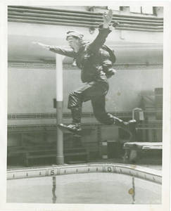 Soldier Jumping into McCurdy Pool