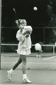 Sarah Roberts Playing Tennis