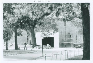Hickory Hall Entrance Construction c. 1974