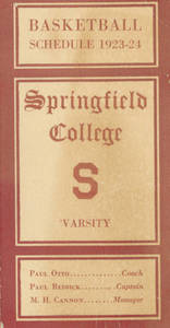 1923-1924 Springfield College Men's Basketball Schedule