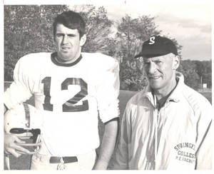 Quarterback Dave Bennett and Head Coach Ted Dunn, 1965
