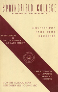 Courses for part time students, 1939-1940