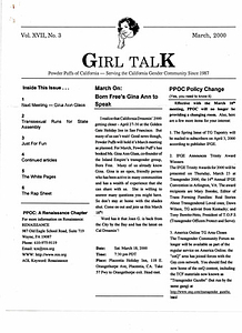 Girl Talk, Vol. 17 No. 3 (March, 2000)